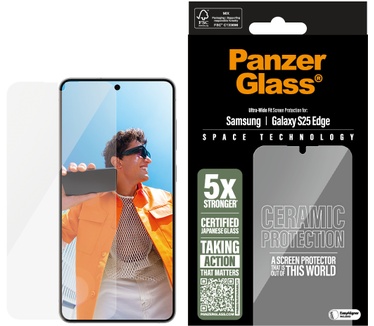 PanzerGlass PanzerGlass® Ceramic Screen Protector Samsung S25 Edge | Ultra-Wide Fit