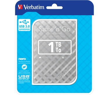 Verbatim Store 'n' Go Externe 1TB Zilver