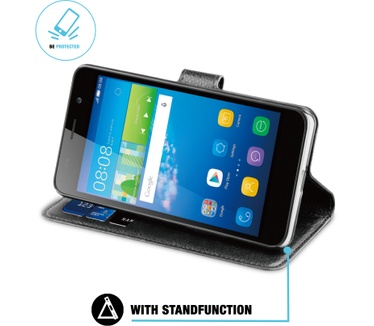BeHello Huawei Ascend Y6 Wallet Case Black