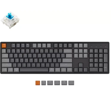 Keychron K10 Wireless (RGB backlight Aluminum Frame Keychron mechanical hot swap Blue switch, Qwerty US)