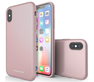 Molan Cano TPU Jelly Case voor Apple iPhone X (5.8'') - Roségoud  Rosé Goud
