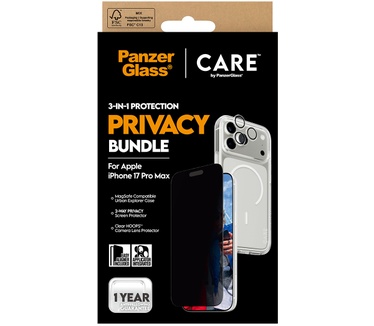PanzerGlass PanzerGlass® | CARE by PanzerGlass® 3-in-1 Flagship Privacy Bundle iPhone 17 Pro Max