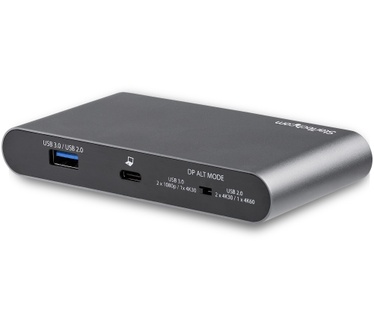 Startech.com USB-C Mini Laptop Dock - 2*4K DP, PD 100W, GbE, 2*USB