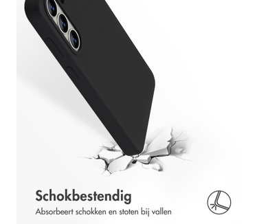 Accezz Liquid Silicone Backcover met MagSafe Samsung Galaxy S26 Plus - Zwart
