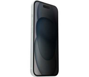 Otterbox Premium Pro Glass Privacy Guard voor iPhone 15, Privacy Guard + Antimicrobial (iPhone 15)
