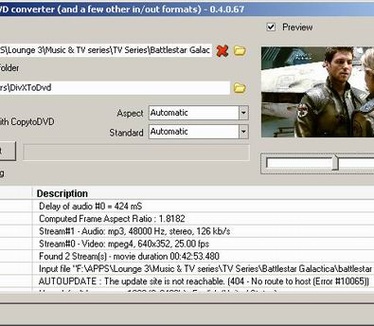 DivXToDVD 0.4.0.67 screenshot (resized)