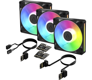 ARCTIC BioniX P14 A-RGB, 3-pack, Zwart, 140mm