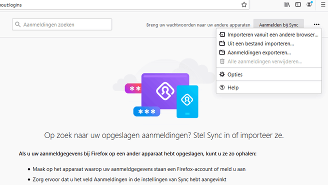 Firefox 85 wachtwoordmanager