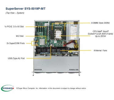 Supermicro SuperServer 5019P-MT
