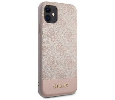 Guess 4G Stripe Hard Case - Apple iPhone 11 (6.1") - Roze Roze