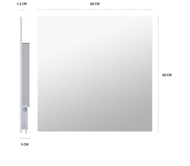 Hombli Smart Infrared Panel Heater 400W - Mirror
