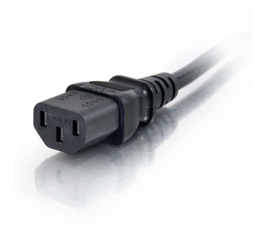 CablesToGo 1 m 18 AWG voeding-verlengkabel (IEC320C13 naar IEC320C14)