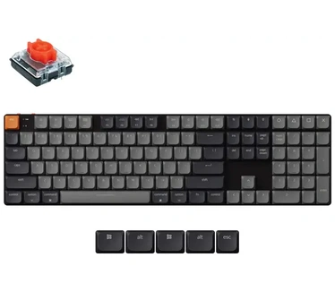 Keychron K5 QMK Version 2, White Backlight Red Switch