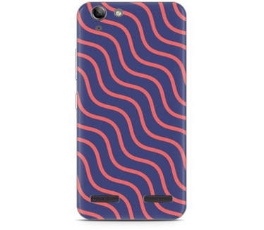 Just in Case Lenovo K5 Hoesje roze paarse lijnen