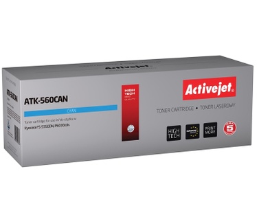 Activejet Activejet Toner Cartridge ATK-560CAN (Kyocera vervanging TK-560C; Premium; 10.000 pagina's; blauw)