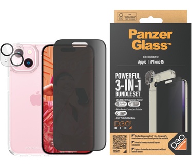 PanzerGlass Privacy 3-in-1-Pack iPhone 2023 6.1