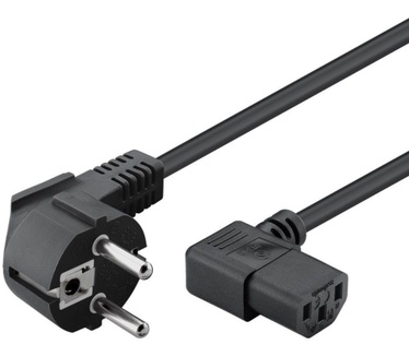 Allteq Voedingskabel C13 haaks - Zwart