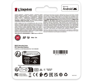 Kingston 128GB SDXC Canvas Go Plus Gen4 200MB/s C10 UHS-I U3 V30