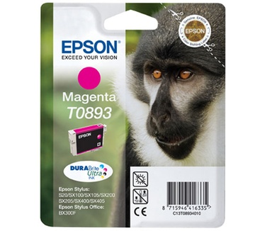 Epson Singlepack Magenta T0893 DURABrite Ultra Ink