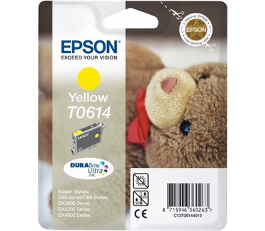 Epson inktpatroon Yellow T0614 DURABrite Ultra Ink