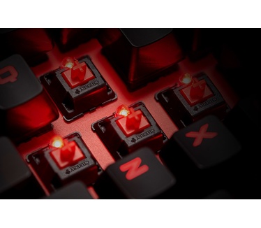 Corsair K63 Clavier Mécanique Gaming (Cherry MX Red, Rétro-Éclairage Rouge, AZERTY) Noir