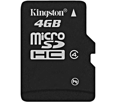 Kingston microSDHC 4GB Class 4 + Adapter
