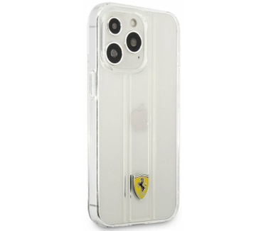 Ferrari 3D Stripes Back Case - iPhone 13 Pro (6.1") - Transparant Transparant