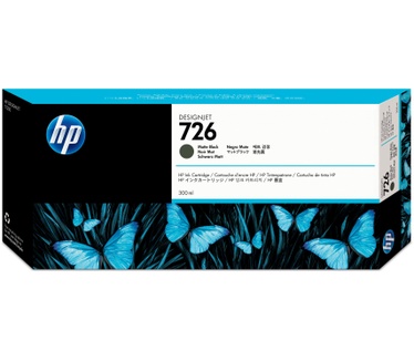 HP 726 matzwarte DesignJet inktcartridge, 300 ml