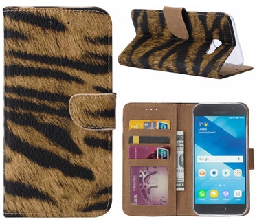Tijger print lederen Bookcase hoesje voor de Samsung Galaxy A5 2017 (Samsung Galaxy A5 2017)