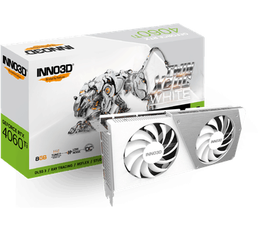 Inno3D GeForce RTX 4060 Ti 8GB TWIN X2 OC White