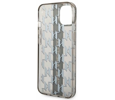 Karl Lagerfeld Monogram Back Case - iPhone 14 (6.1") - Zwart Zwart