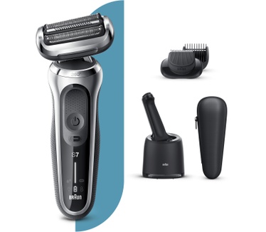 Braun Series 7 70-S7500cc Elektrisch Scheerapparaat Met SmartCare Center, Baardtrimmer, Zilver