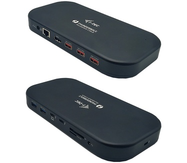 i-tec Thunderbolt 3/USB-C Dual 4K Docking Station + USB-C to DisplayPort Cable (1,5 m) + Power Delivery 60W