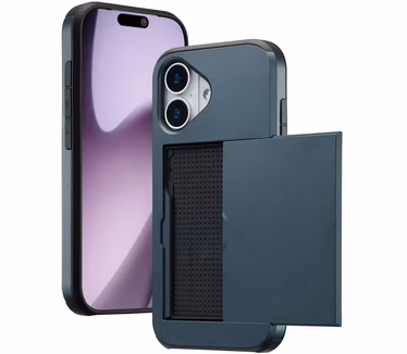 Imoshion Backcover met pasjeshouder voor Apple iPhone 17 Blauw