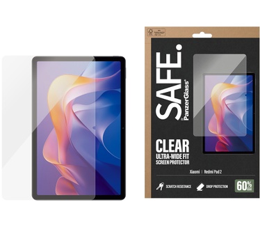 PanzerGlass SAFE. by PanzerGlass® Screen Protector Xiaomi Redmi Pad 2 11'' (2025) | Ultra-Wide Fit