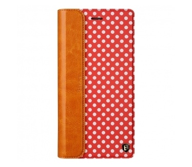 Baseus Leather Case met stand Apple iPhone 6 - Polka Dots