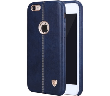 Nillkin Englon Leder Back Cover - Apple iPhone 6(S) 4.7" - Blauw Blauw