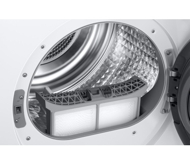 Samsung 9KG AI Dry Droger 6000-serie - Wit en zwart