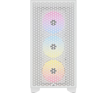 Corsair 3000D RGB Airflow Tempered Glass, Wit