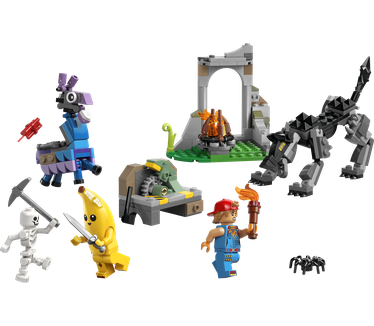 LEGO Fortnite Peely en Sparkplugs kamp