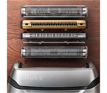 Braun Series 9 9370cc Nieuwste Generatie Elektrisch Scheerapparaat, Clean&Charge-station, Zilver