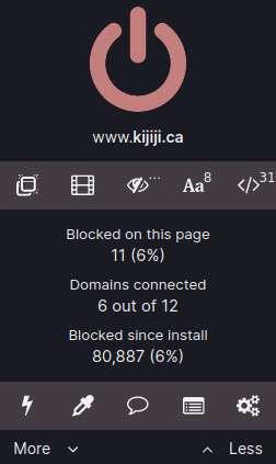 Ublock Origin darkmode