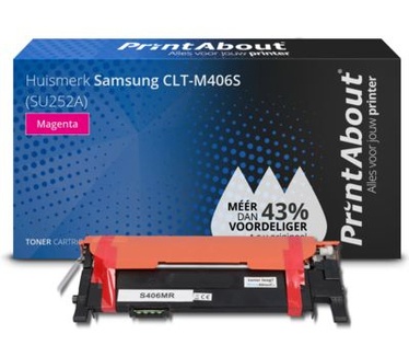 PrintAbout Huismerk Samsung CLT-M406S (SU252A) Toner Magenta
