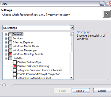 xpy 1.0.0 bèta screenshot