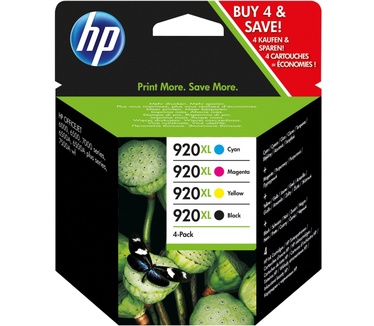 HP 920XL Combo-pack Black/Cyan/Magenta/Yellow