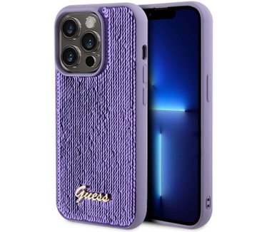 Guess Sequins Back Case - Apple iPhone 14 Pro Max (6.7") - Paars Paars