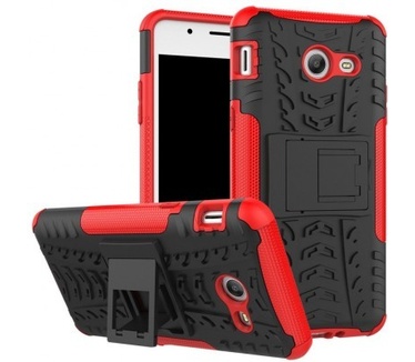 qMust Samsung Galaxy J5 (2017) Rugged Hybrid Hoesje Rood
