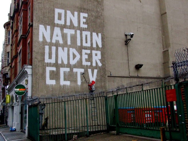 Protest van Big Brother Watch