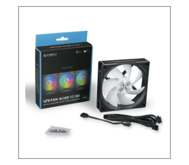 Lian Li UNI FAN AL120 V2, Single pack, Zwart, 120mm