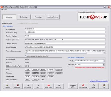 TechPowerUp Radeon Bios Editor 1.22 screenshot (481 pix)